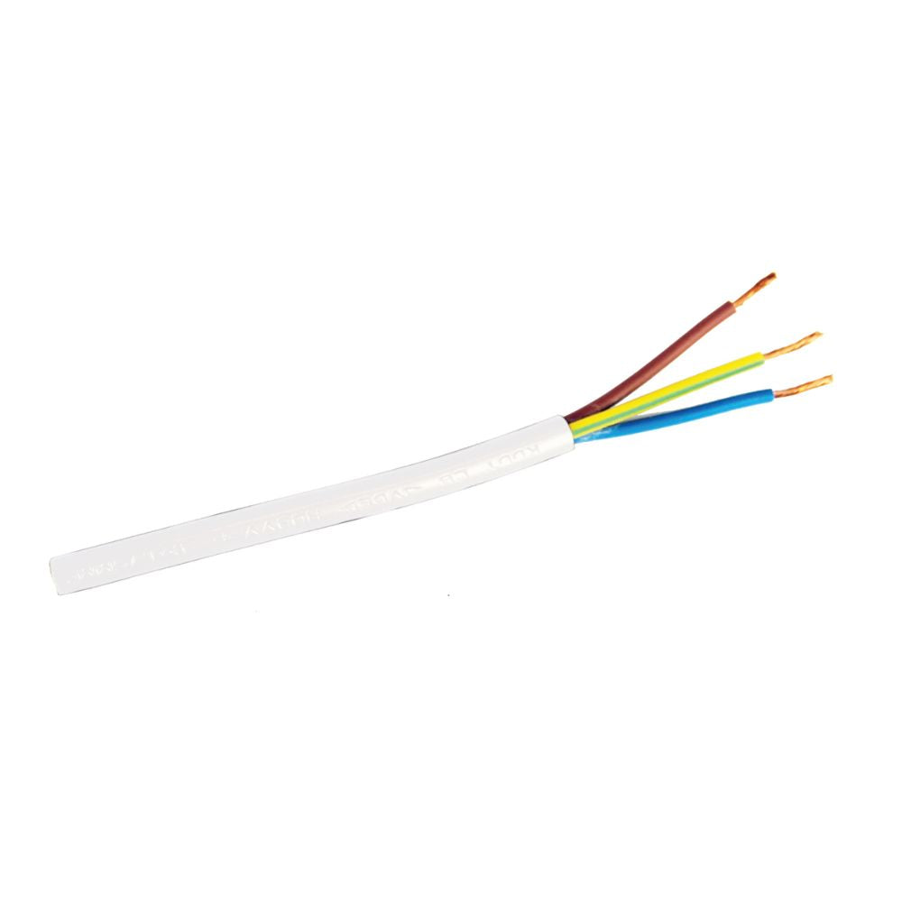 Oriel Cable - 3 Core PVC, White-Oriel Lighting-Ozlighting.com.au