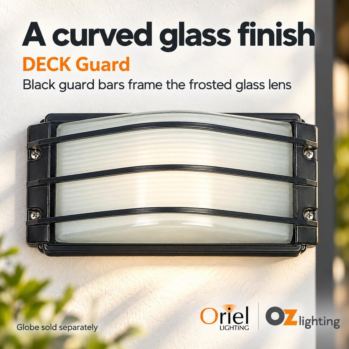 Oriel DECK Bunker Light - Curved Front, Outdoor Light IP54-Oriel Lighting-Ozlighting.com.au