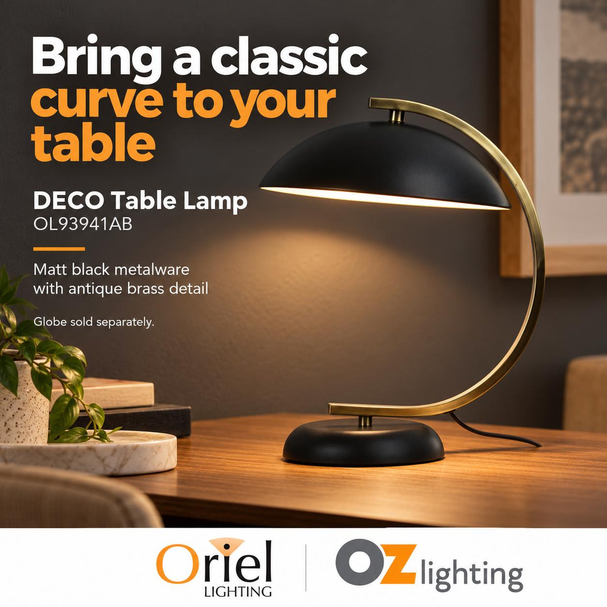 Oriel DECO Desk & Table Lamp-Oriel Lighting-Ozlighting.com.au
