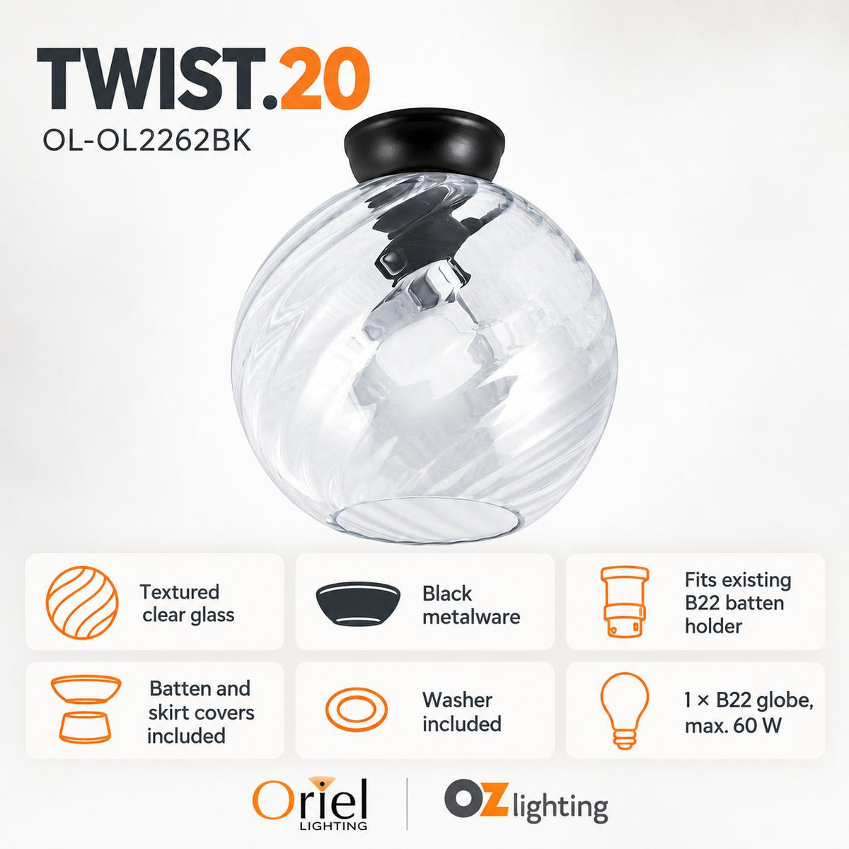 Oriel DIY Metalware-Oriel Lighting-Ozlighting.com.au