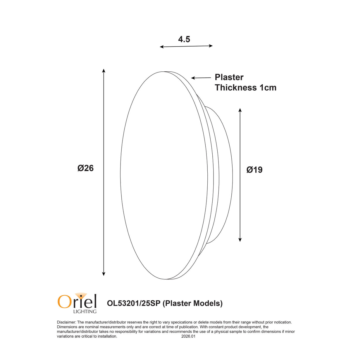 Oriel DOT - 14W Tri-Colour LED Wall Light-Oriel Lighting-Ozlighting.com.au