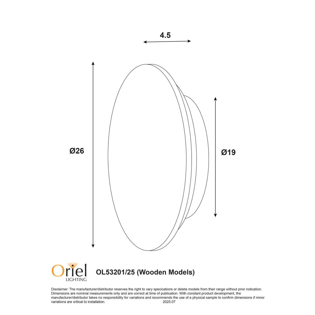 Oriel DOT - 14W Tri-Colour LED Wall Light-Oriel Lighting-Ozlighting.com.au