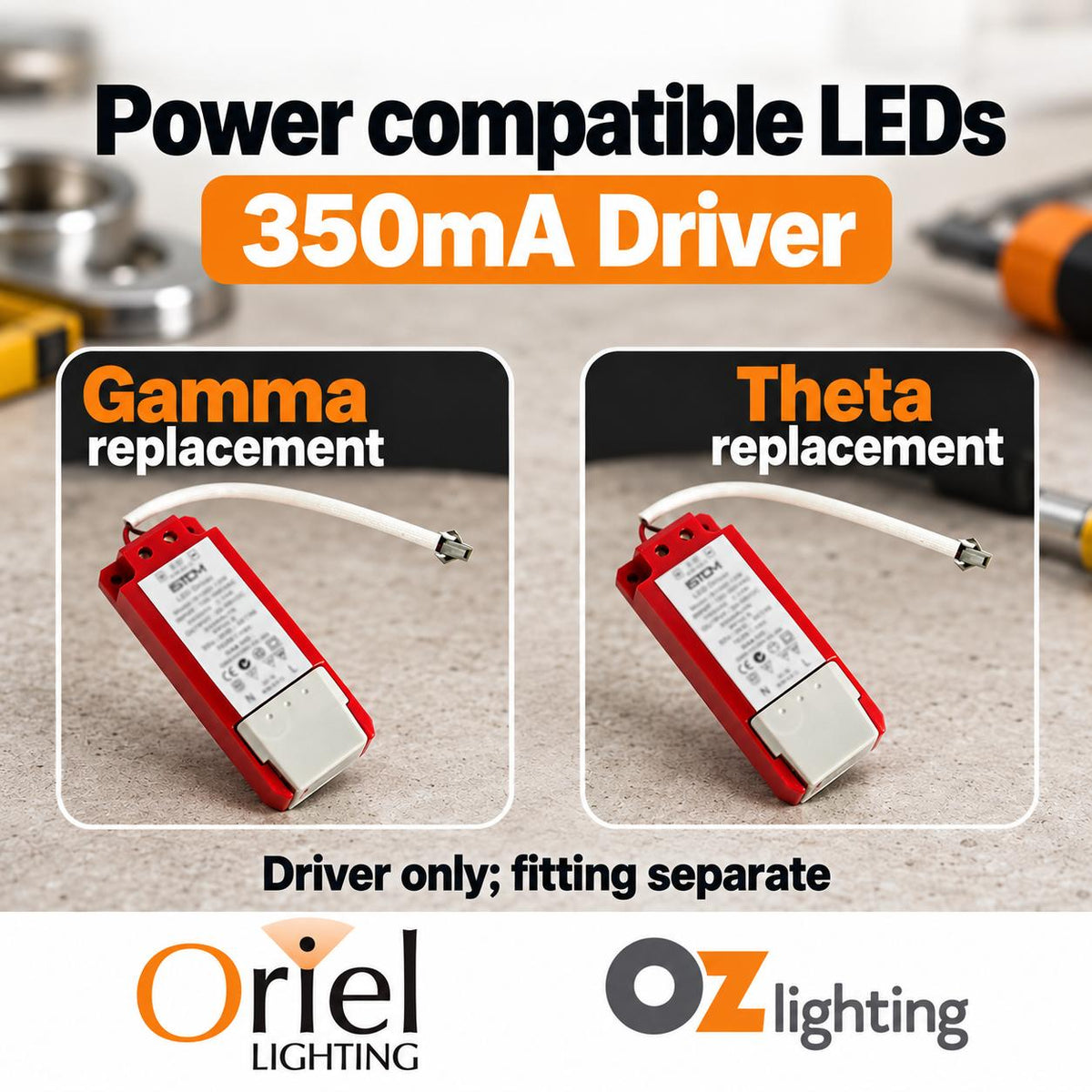 Oriel DRIVER LED Driver - 12W 350mA Constant Current-Oriel Lighting-Ozlighting.com.au