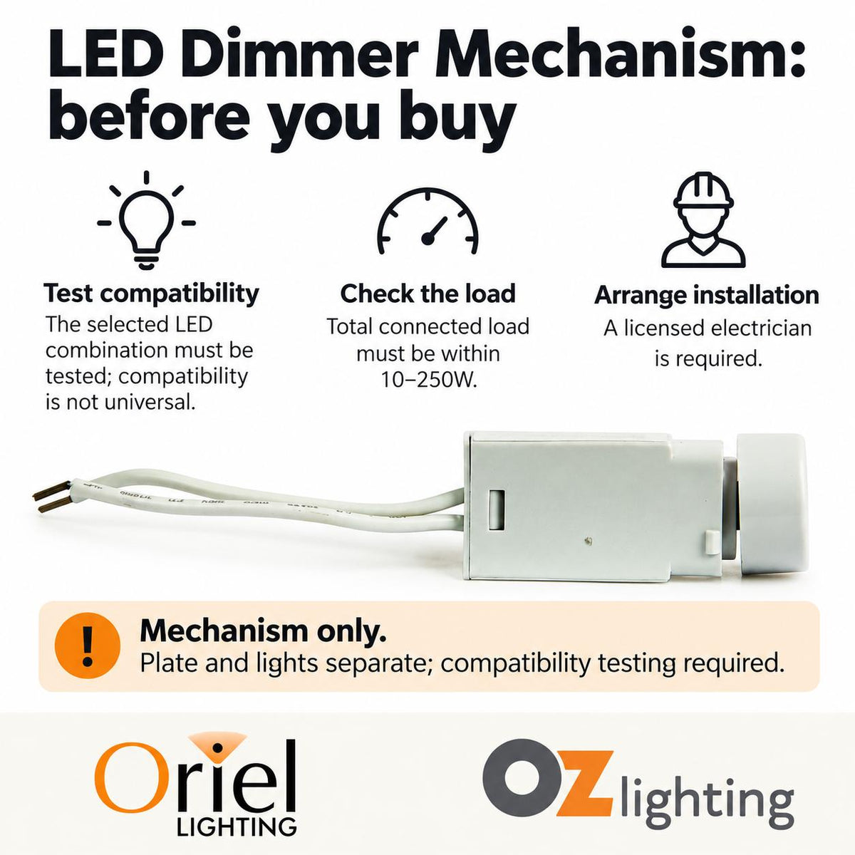 Oriel Dimmer - LED Friendly-Oriel Lighting-Ozlighting.com.au