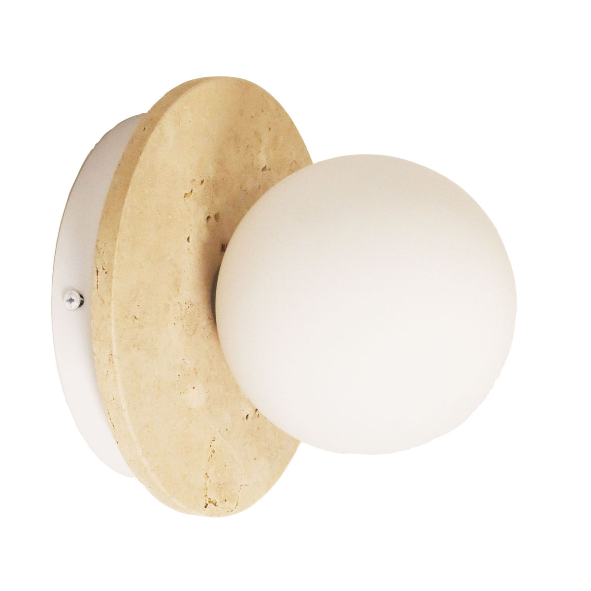 Oriel ELF Wall Light Travertine Opal Glass-Oriel Lighting-Ozlighting.com.au