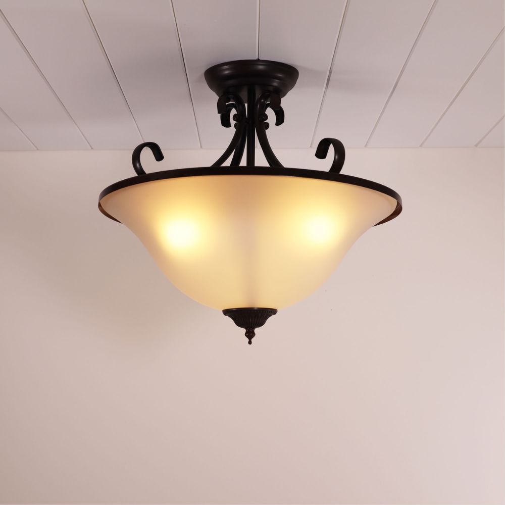 Oriel GASTON II Pendant - 3 Light Semiflush-Oriel Lighting-Ozlighting.com.au