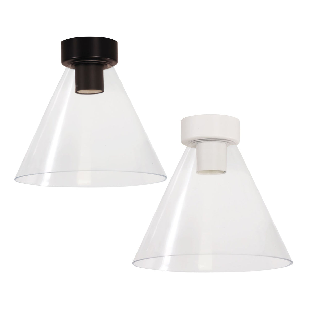 Oriel HEATH Ceiling Light Clear Glass DIY Fit-Oriel Lighting-Ozlighting.com.au
