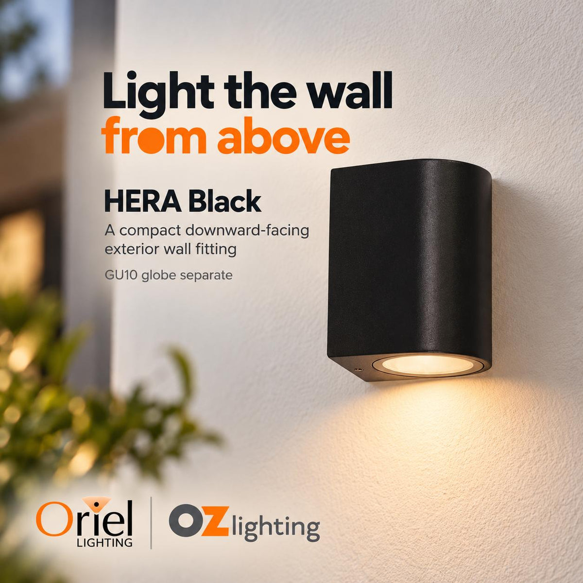 Oriel HERA Outdoor Wall Light - Max. 35W-Oriel Lighting-Ozlighting.com.au