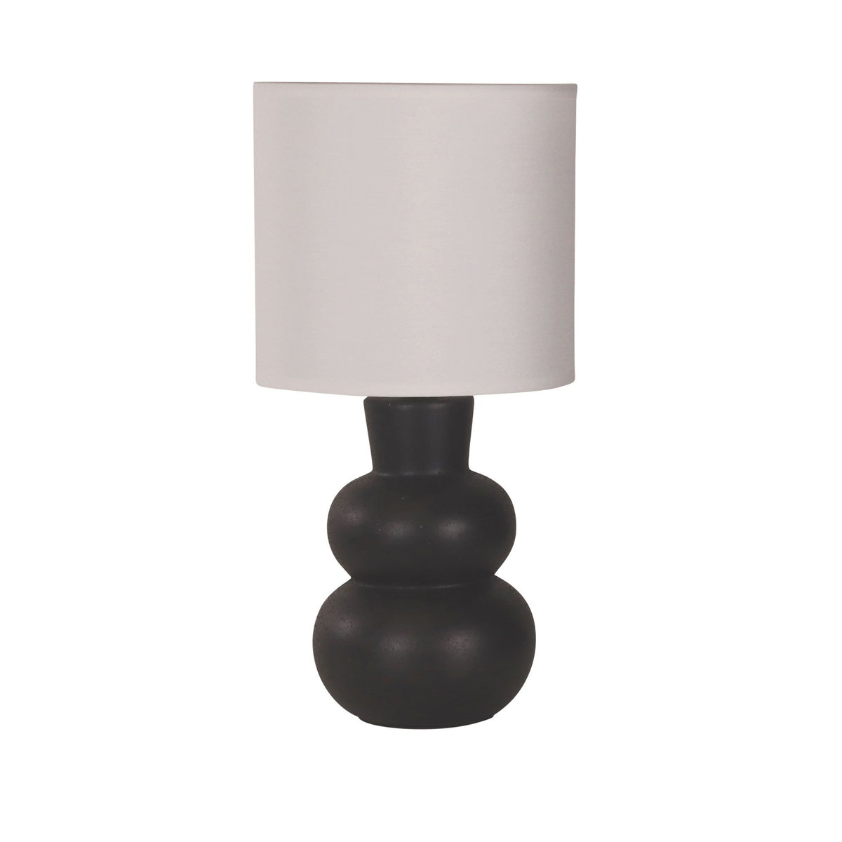 Oriel HOLLA Table Lamp Ceramic Fabric Shade-Oriel Lighting-Ozlighting.com.au