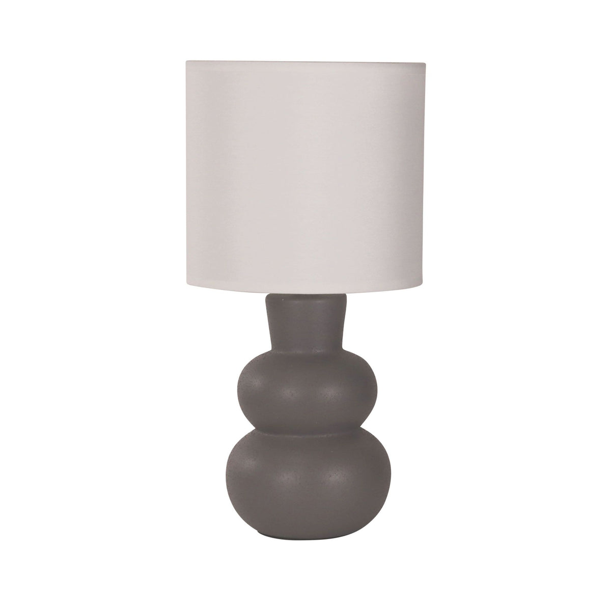 Oriel HOLLA Table Lamp Ceramic Fabric Shade-Oriel Lighting-Ozlighting.com.au