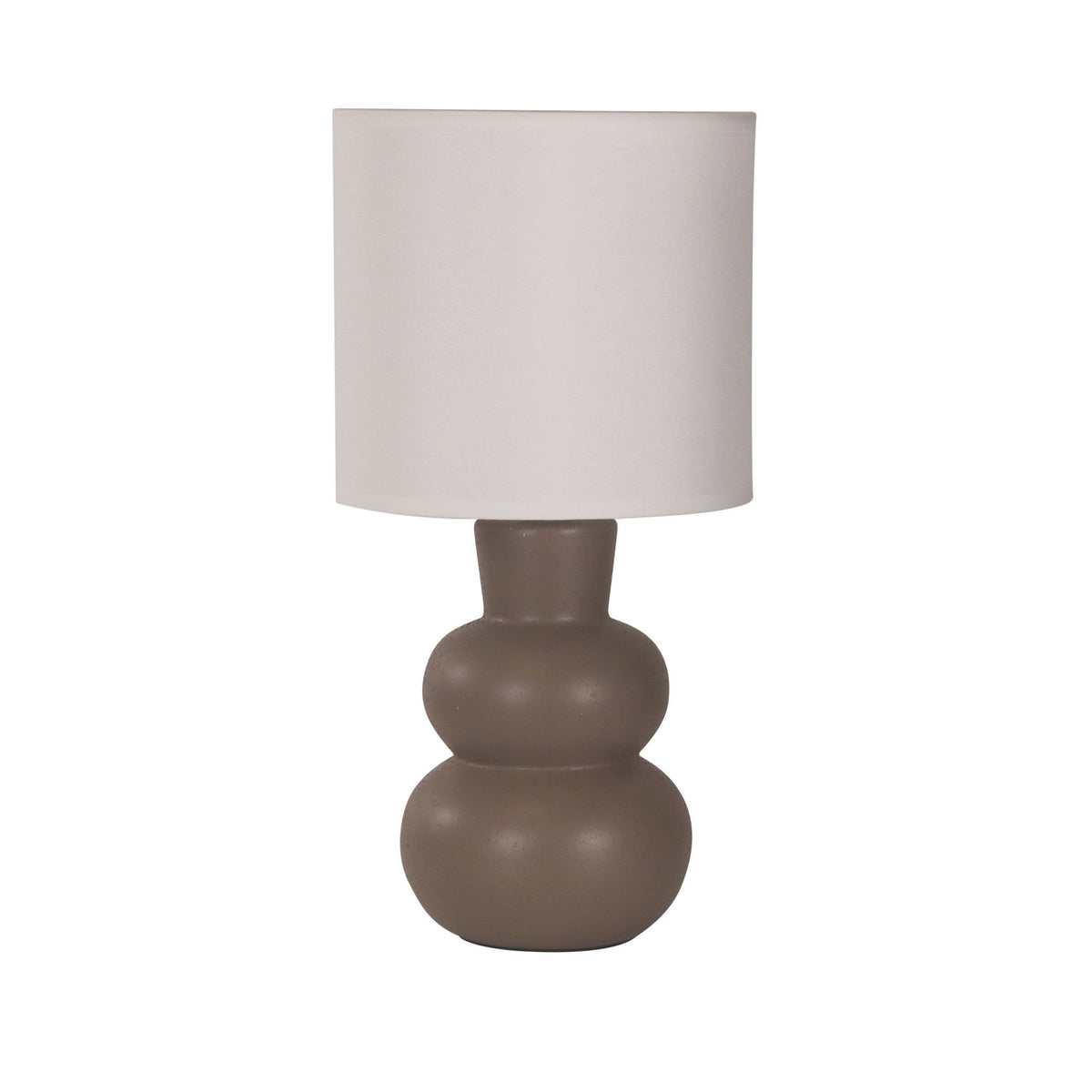 Oriel HOLLA Table Lamp Ceramic Fabric Shade-Oriel Lighting-Ozlighting.com.au