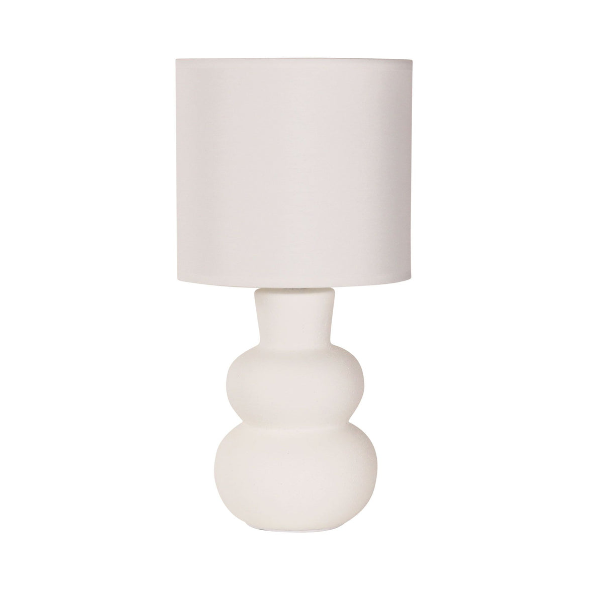 Oriel HOLLA Table Lamp Ceramic Fabric Shade-Oriel Lighting-Ozlighting.com.au