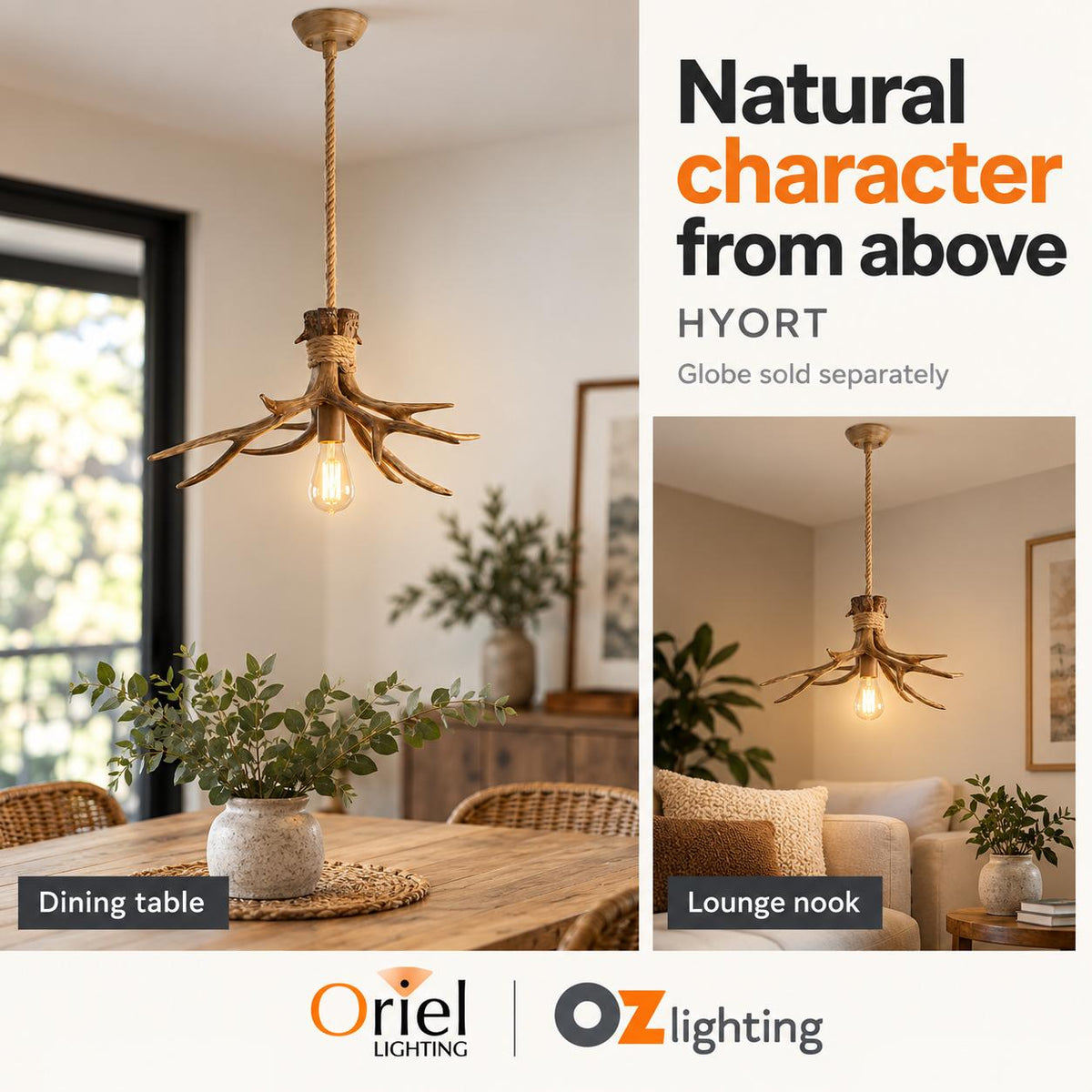 Oriel HYORT Pendant - 1 Light-Oriel Lighting-Ozlighting.com.au