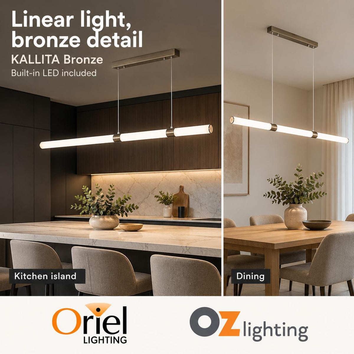 Oriel KALLITA LED Pendant - CTS-Oriel Lighting-Ozlighting.com.au