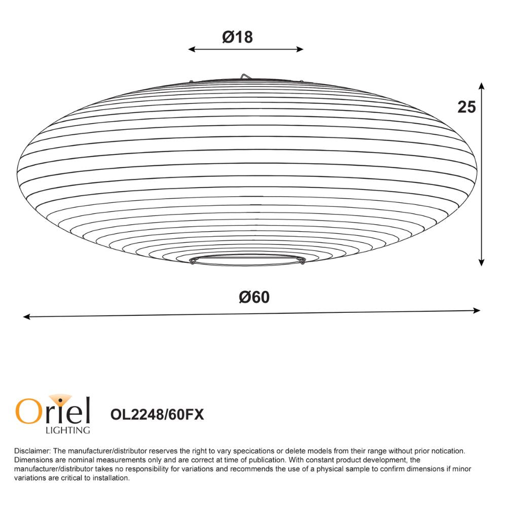 Oriel KANTO.60 Pendant - 1 Light-Oriel Lighting-Ozlighting.com.au