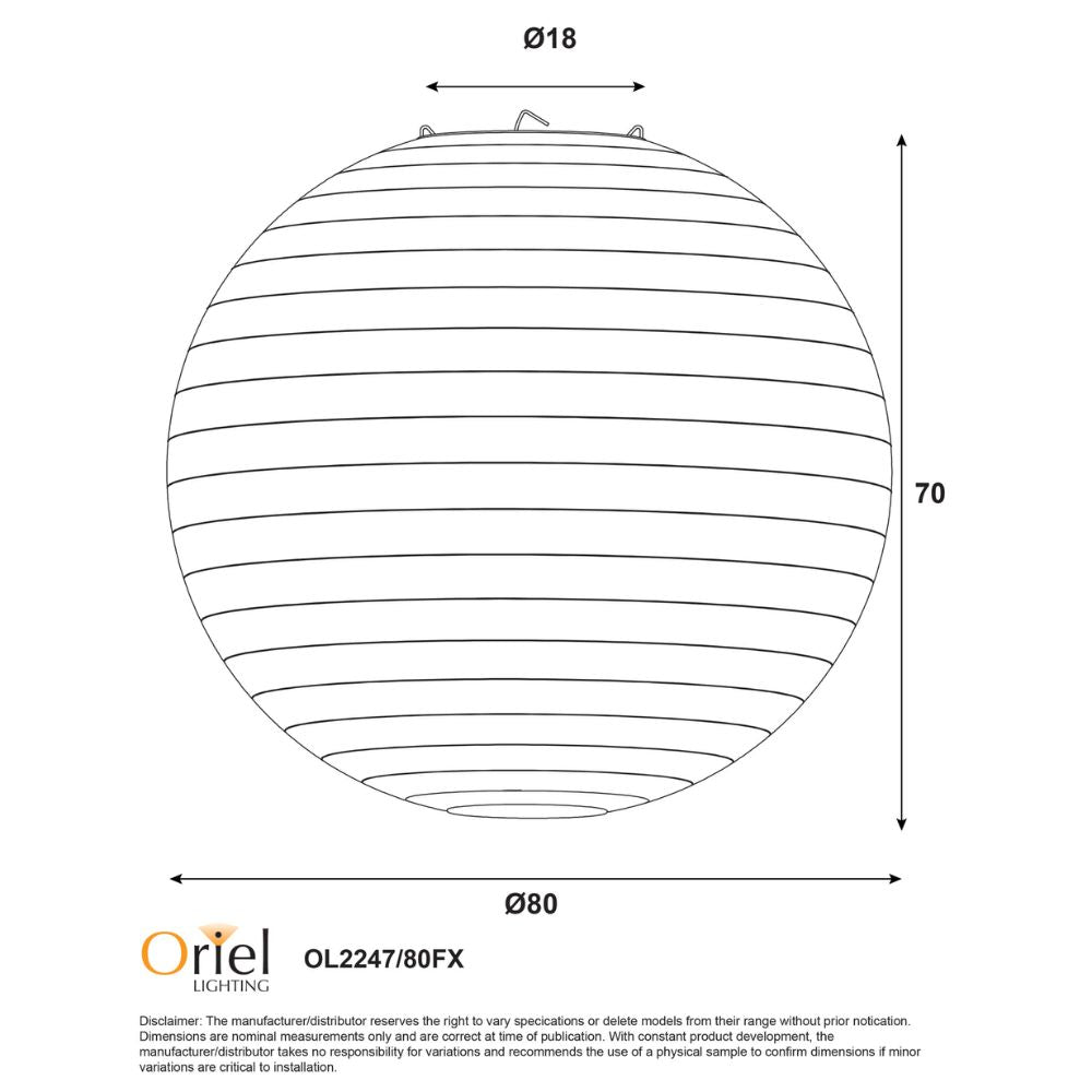 Oriel KANTO.80 Pendant - 1 Light-Oriel Lighting-Ozlighting.com.au