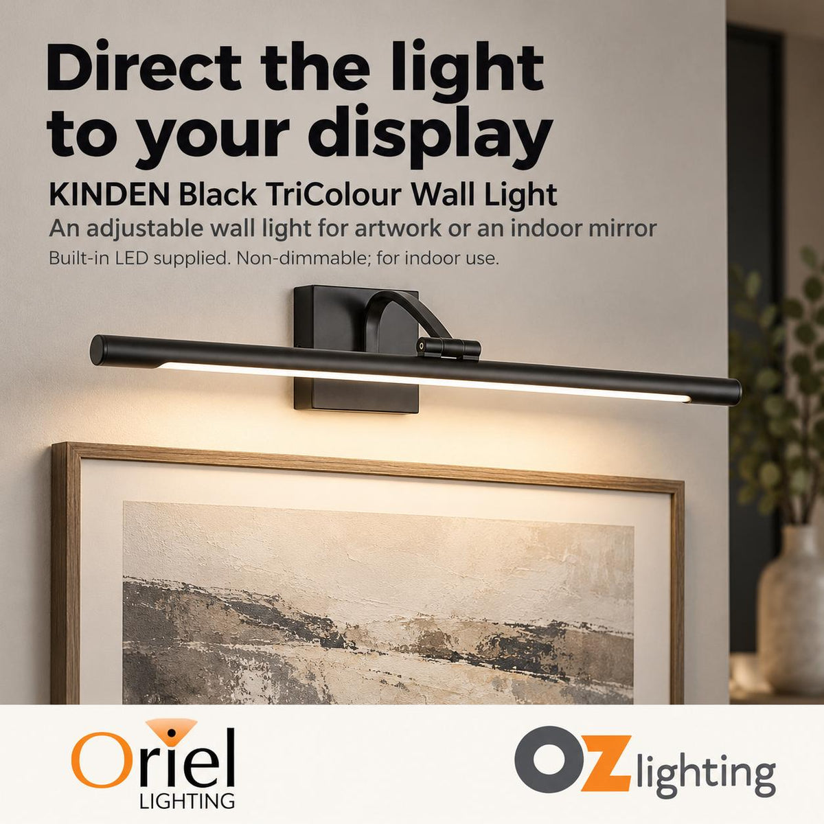 Oriel KINDEN LED Wall Light - 10W-Oriel Lighting-Ozlighting.com.au