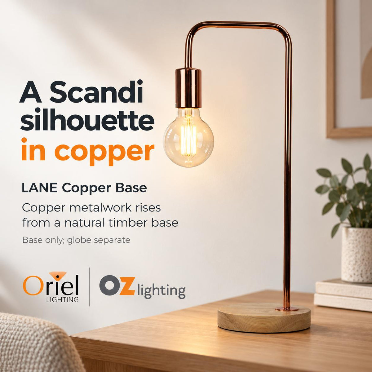 Oriel LANE Table Lamp - Scandinavian-Oriel Lighting-Ozlighting.com.au