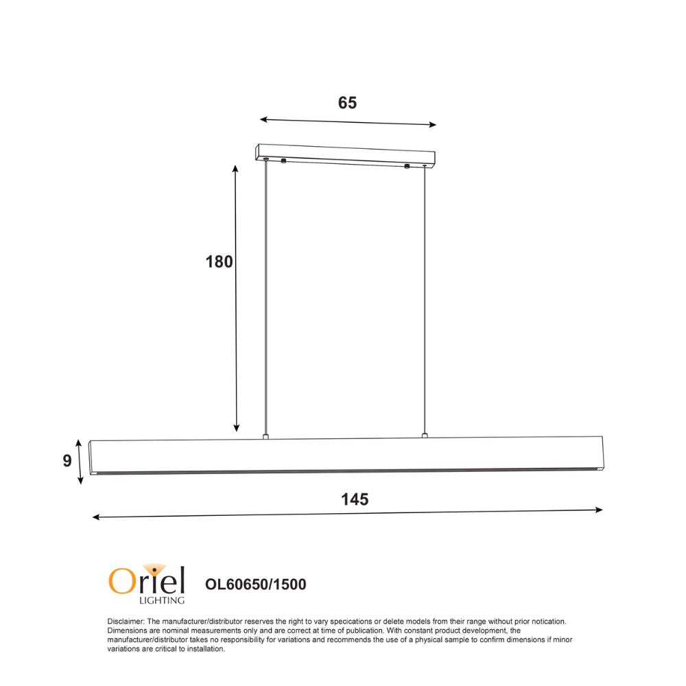 Oriel LANGTOFT LED Pendant - Tri-Colour-Oriel Lighting-Ozlighting.com.au