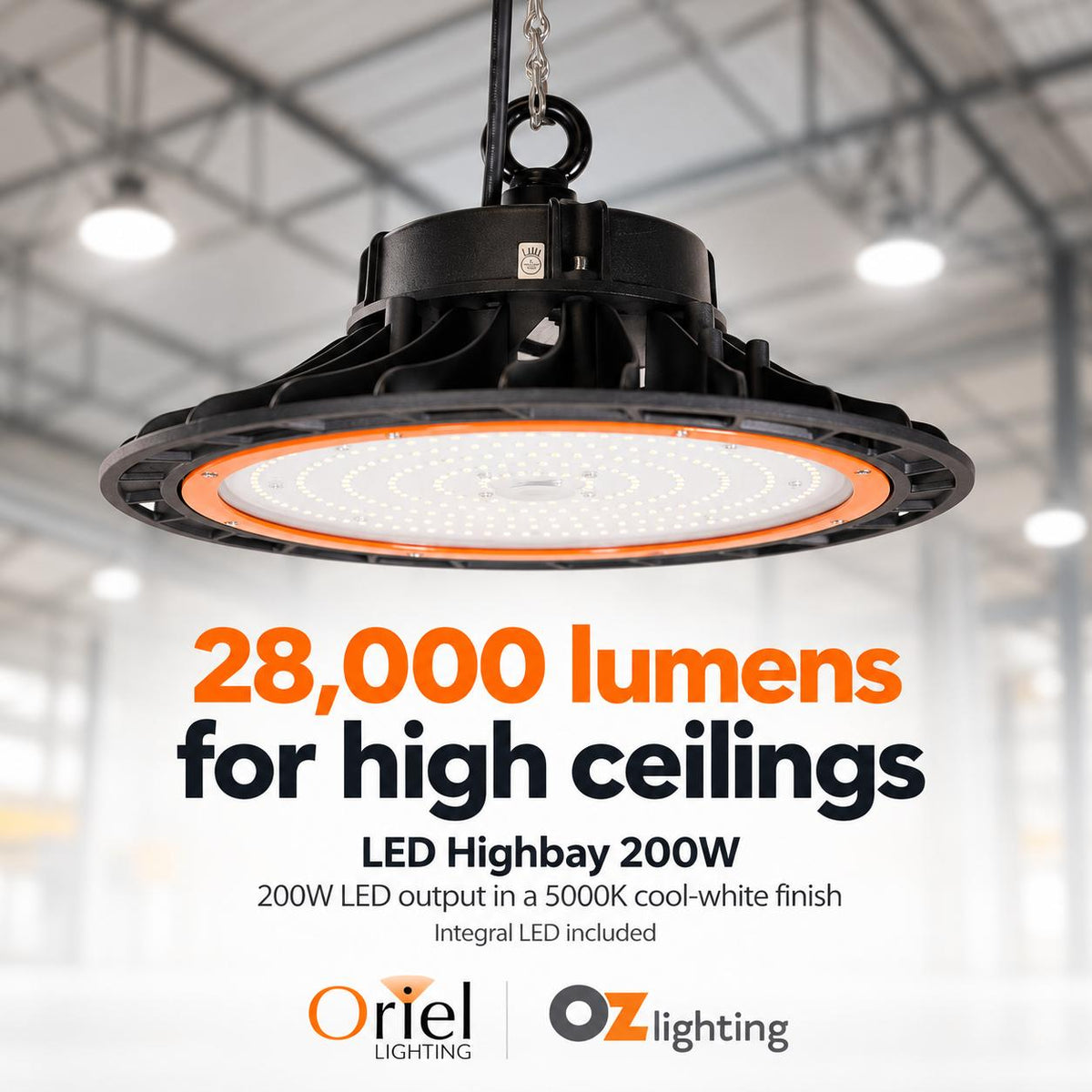 Oriel LED Highbay - 200W-Oriel Lighting-Ozlighting.com.au