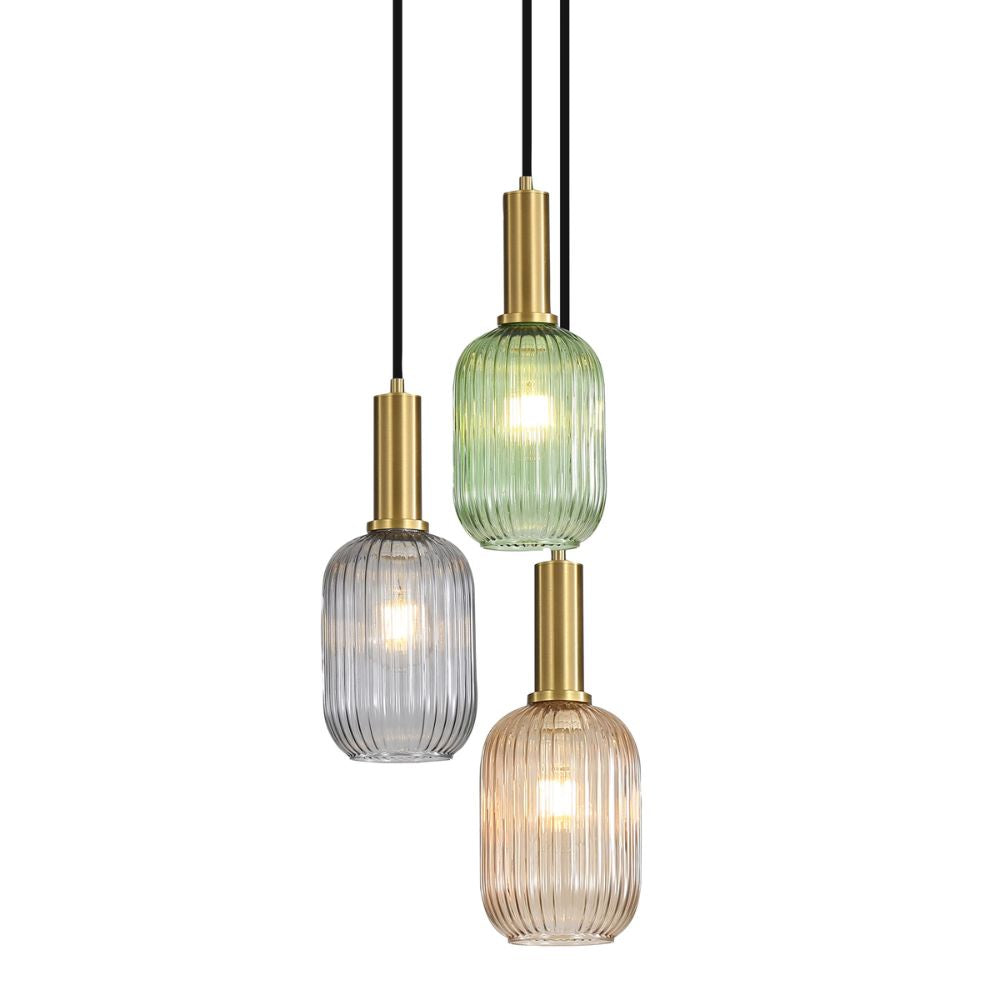 Oriel LUXE Pendant - 3 Light-Oriel Lighting-Ozlighting.com.au