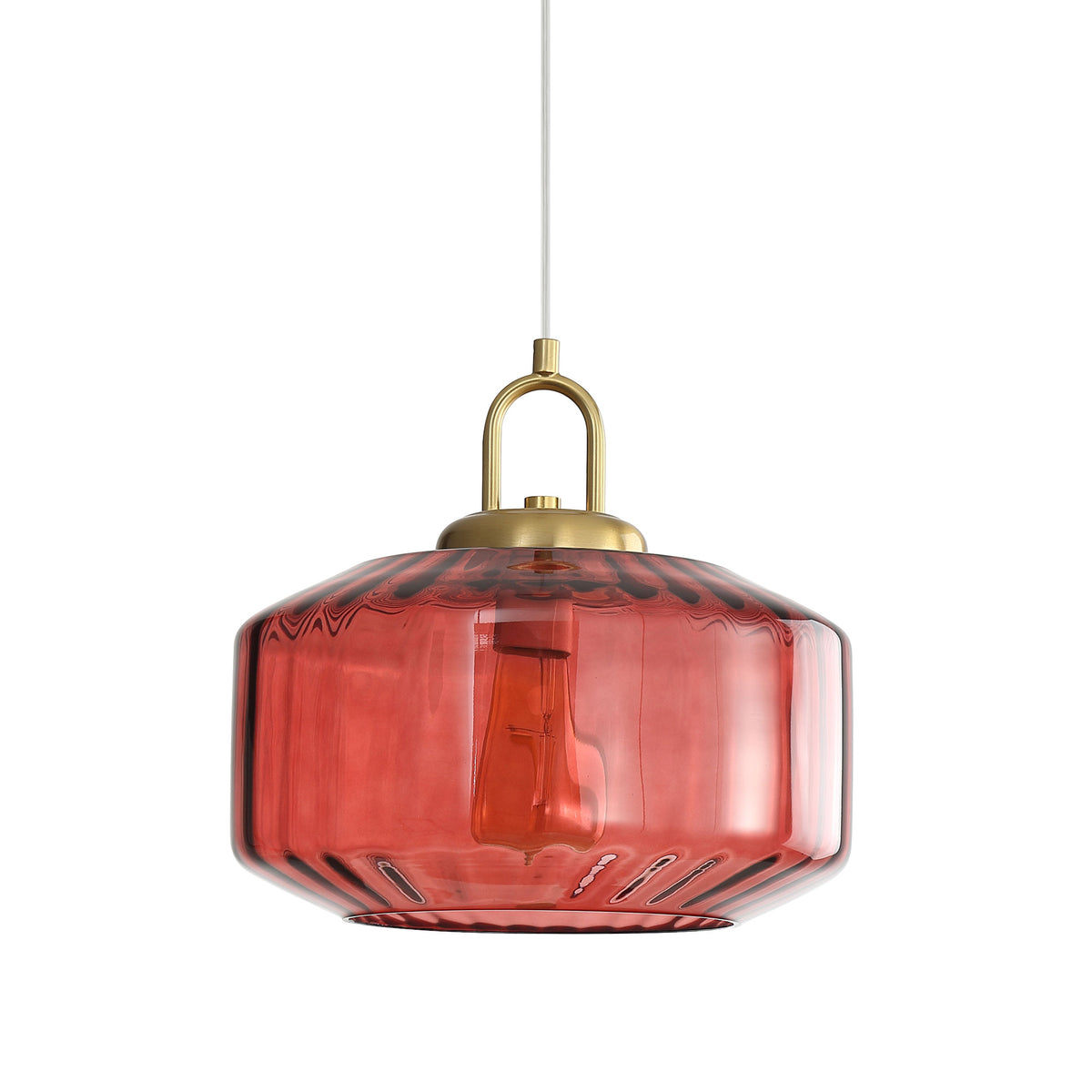 Oriel Lighting CLARISE Ribbed Pendant - Glass-Oriel Lighting-Ozlighting.com.au