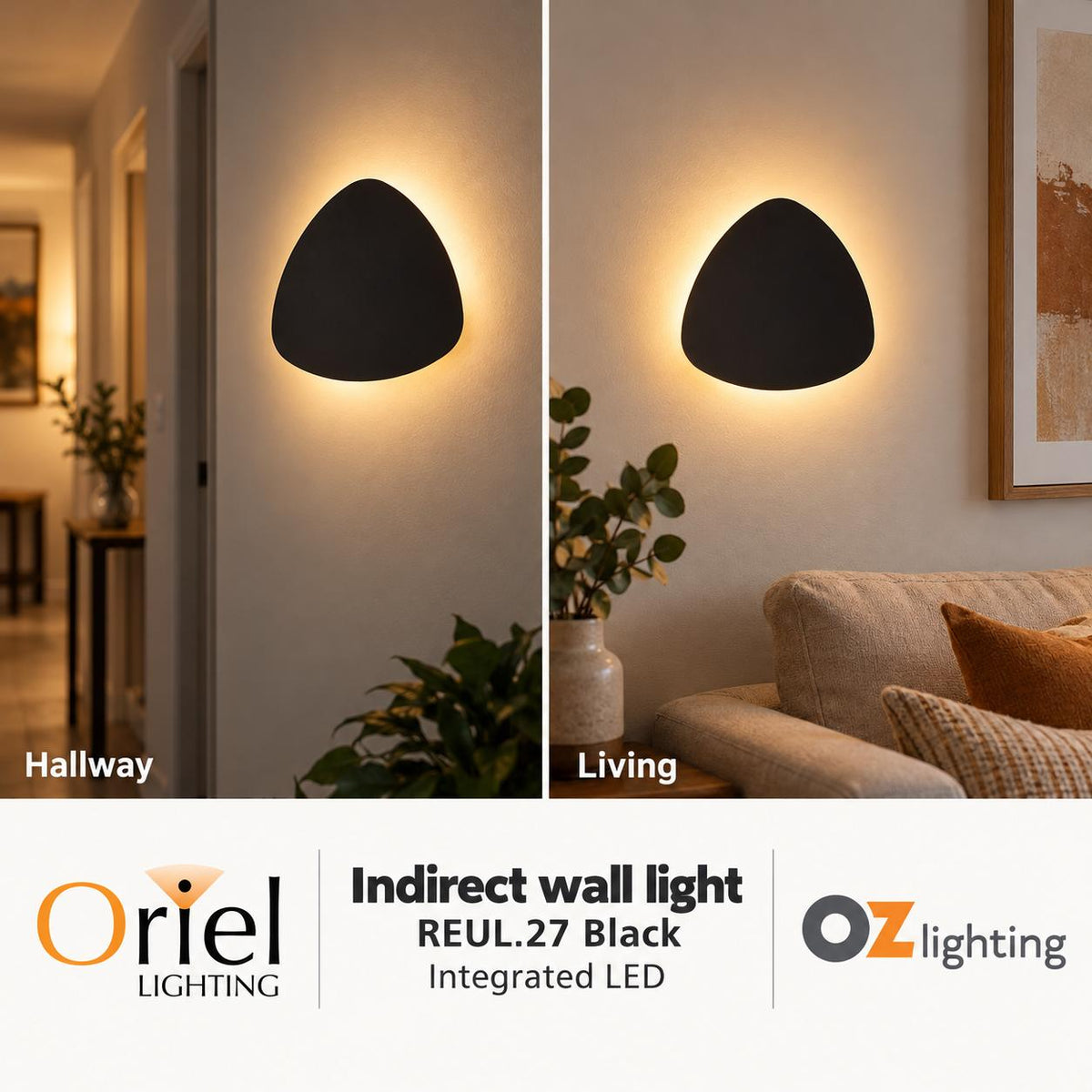 Oriel Lighting REUL.27 LED Wall Light - Tri-Colour-Oriel Lighting-Ozlighting.com.au