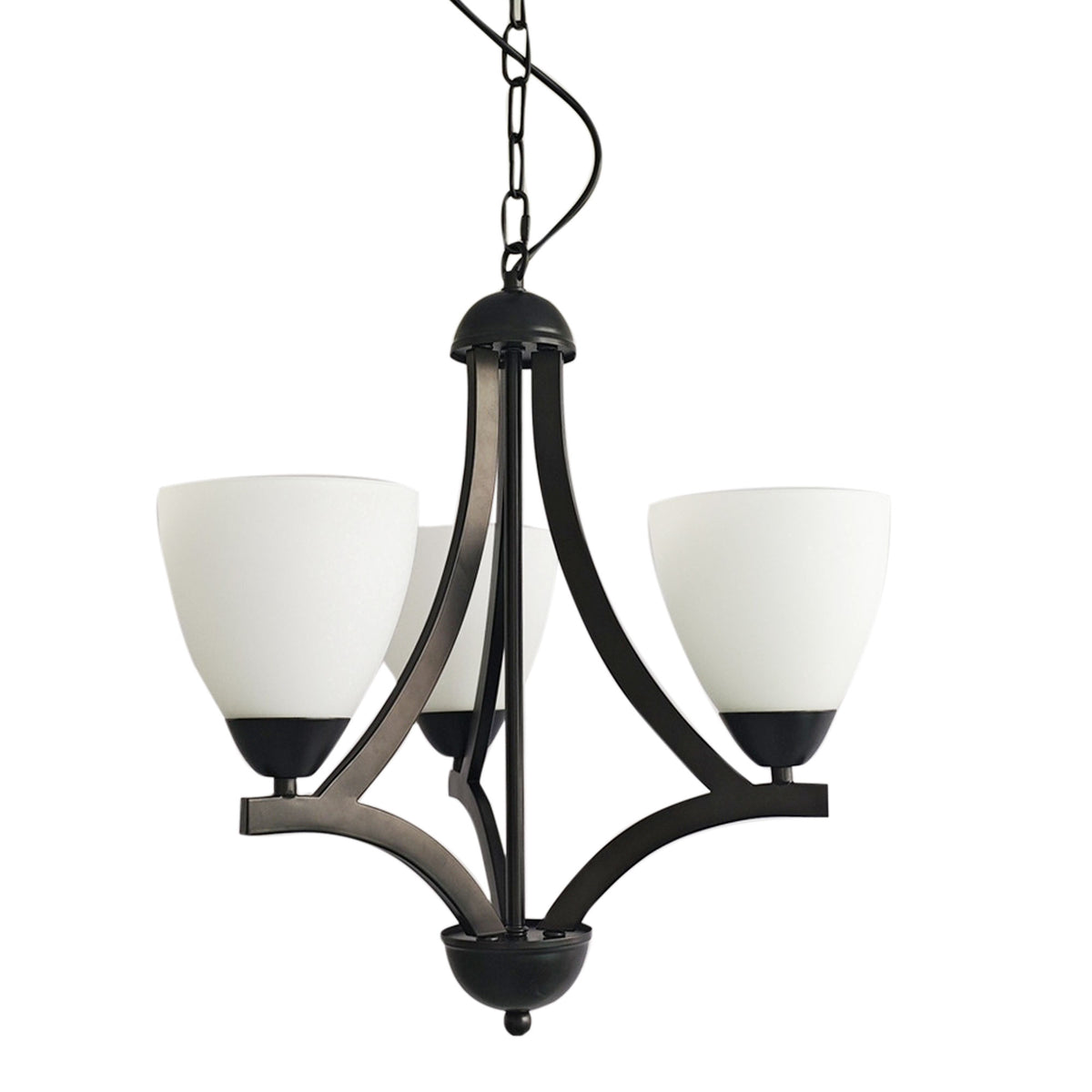 Oriel Lighting ROXBY Pendant - 3 Light, Black-Oriel Lighting-Ozlighting.com.au