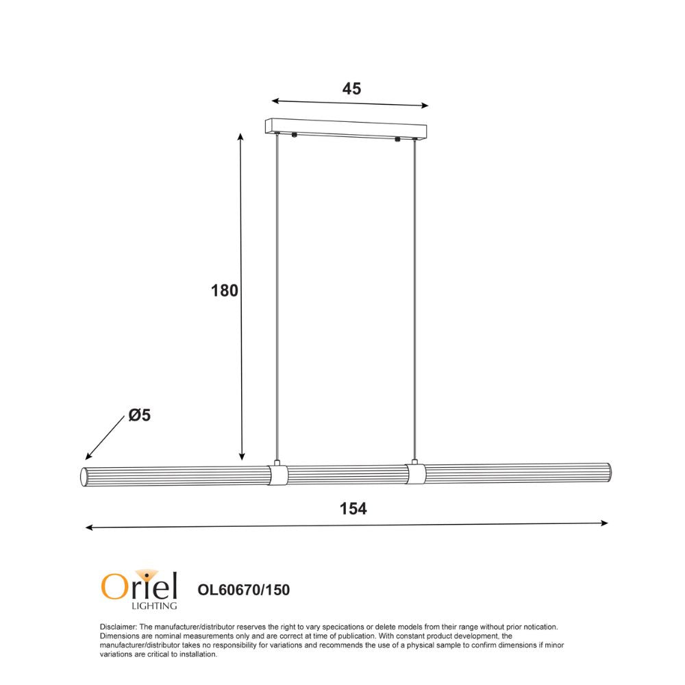 Oriel MAXWELL Pendant - 1 Light, Satin Brass-Oriel Lighting-Ozlighting.com.au