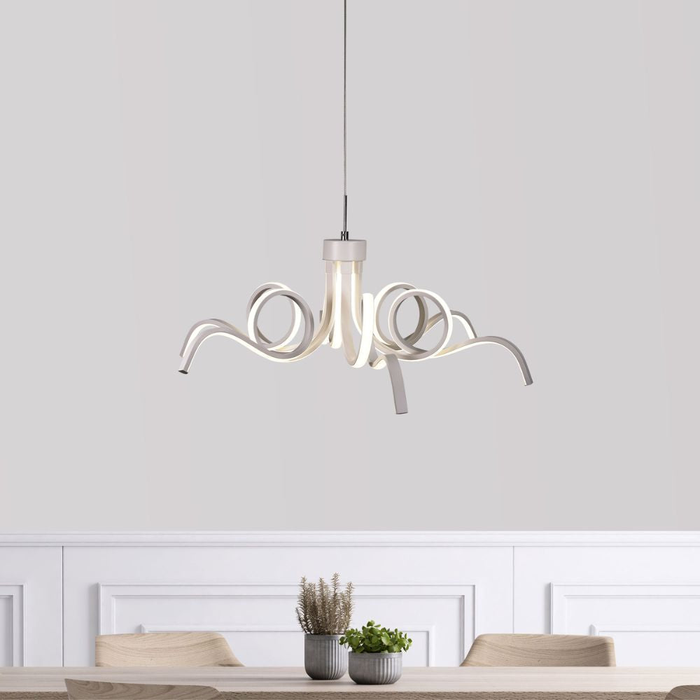 Oriel NOODLE Pendant - 1 Light Tri-Colour-Oriel Lighting-Ozlighting.com.au