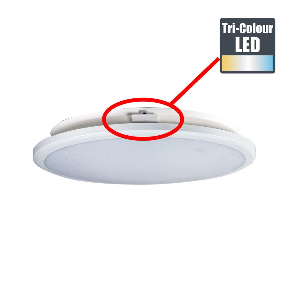 Oriel OMAR.30 LED Ceiling Light - 24W, Tri-Colour-Oriel Lighting-Ozlighting.com.au