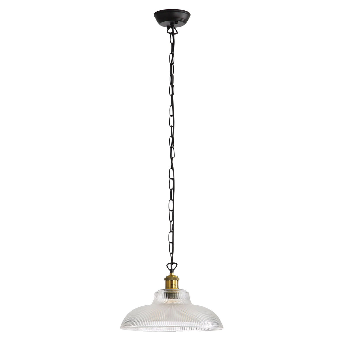 Oriel OTTER Pendant Light Clear Glass Antique Brass-Oriel Lighting-Ozlighting.com.au