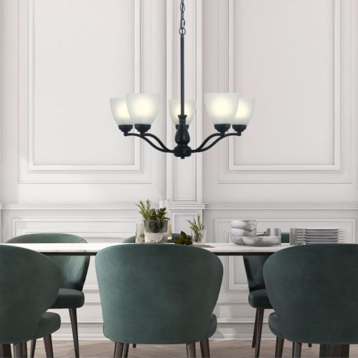 Oriel ROCHESTER - 5 Light Glass Pendant-Oriel Lighting-Ozlighting.com.au