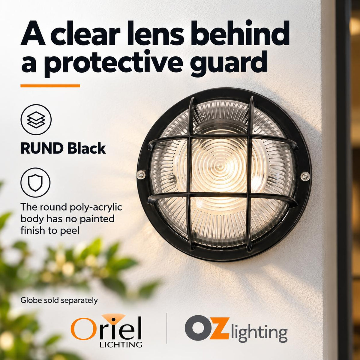 Oriel RUND Outdoor Bunker Light - Max. 40W-Oriel Lighting-Ozlighting.com.au
