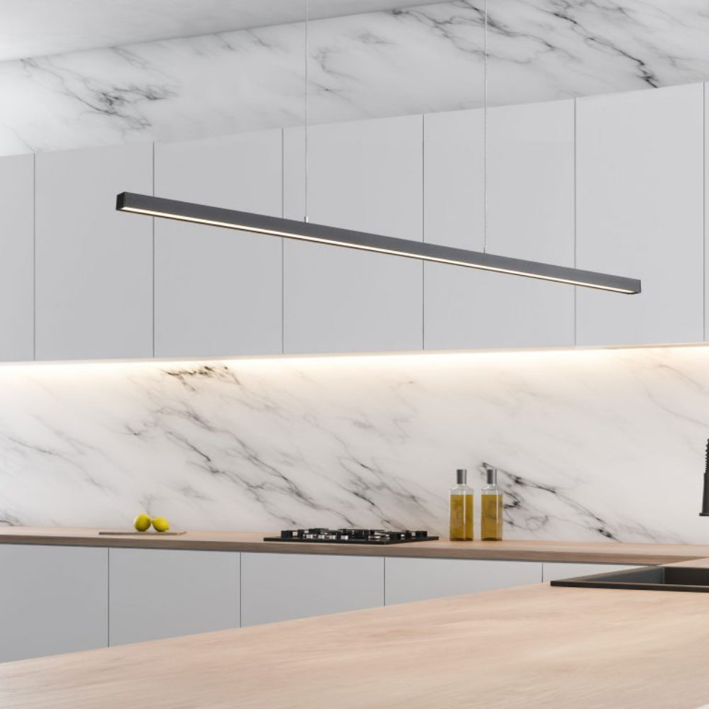 Oriel SHARD - Slimline 1200mm TriColour LED Linear Pendant-Oriel Lighting-Ozlighting.com.au