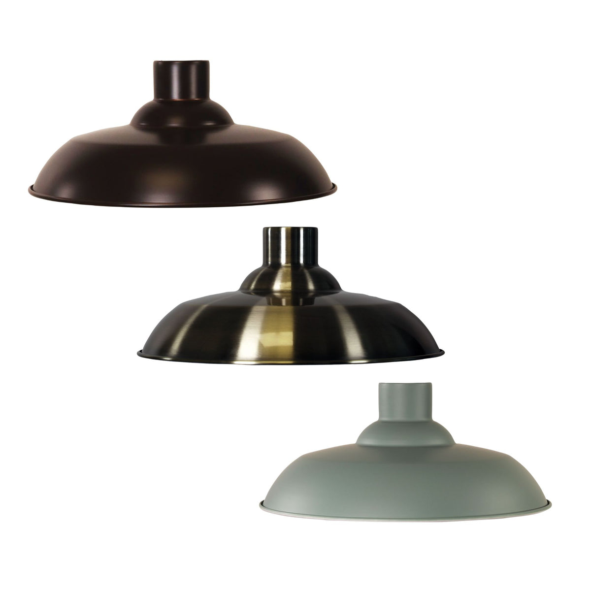 Oriel SLATER Metal Pendant Shade Only-Oriel Lighting-Ozlighting.com.au