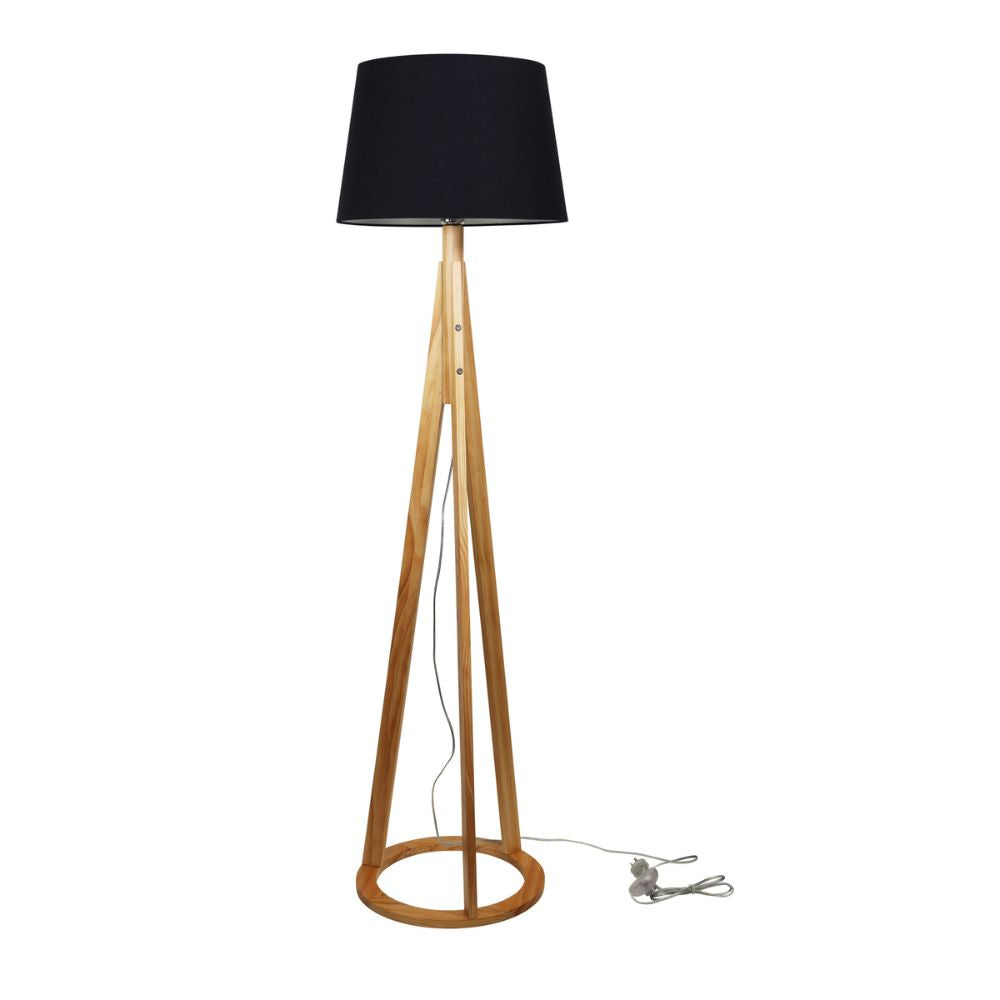 Oriel STABB Tripod Floor Lamp with Shade-Oriel Lighting-Ozlighting.com.au