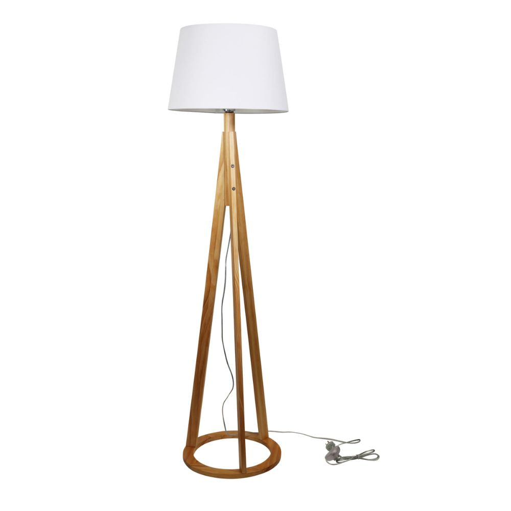 Oriel STABB Tripod Floor Lamp with Shade-Oriel Lighting-Ozlighting.com.au