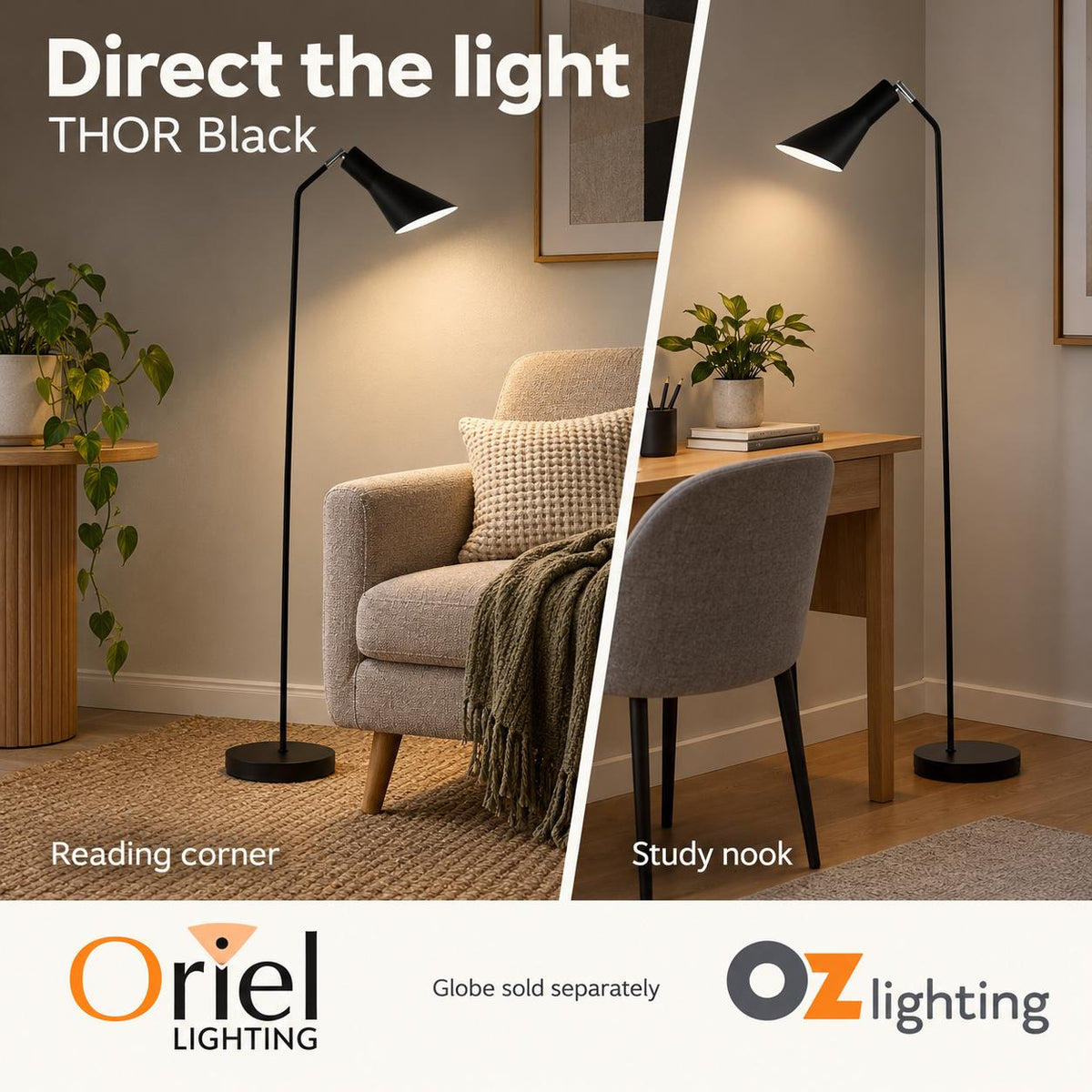 Oriel THOR Floor Lamp-Oriel Lighting-Ozlighting.com.au
