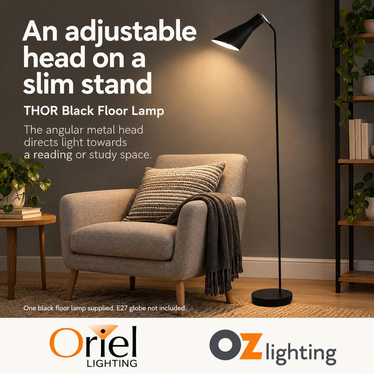 Oriel THOR Floor Lamp-Oriel Lighting-Ozlighting.com.au