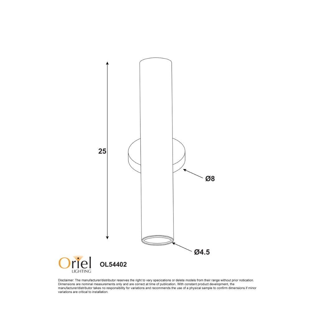 Oriel TOLI Wall Light - Max. 60W, Twin-Oriel Lighting-Ozlighting.com.au