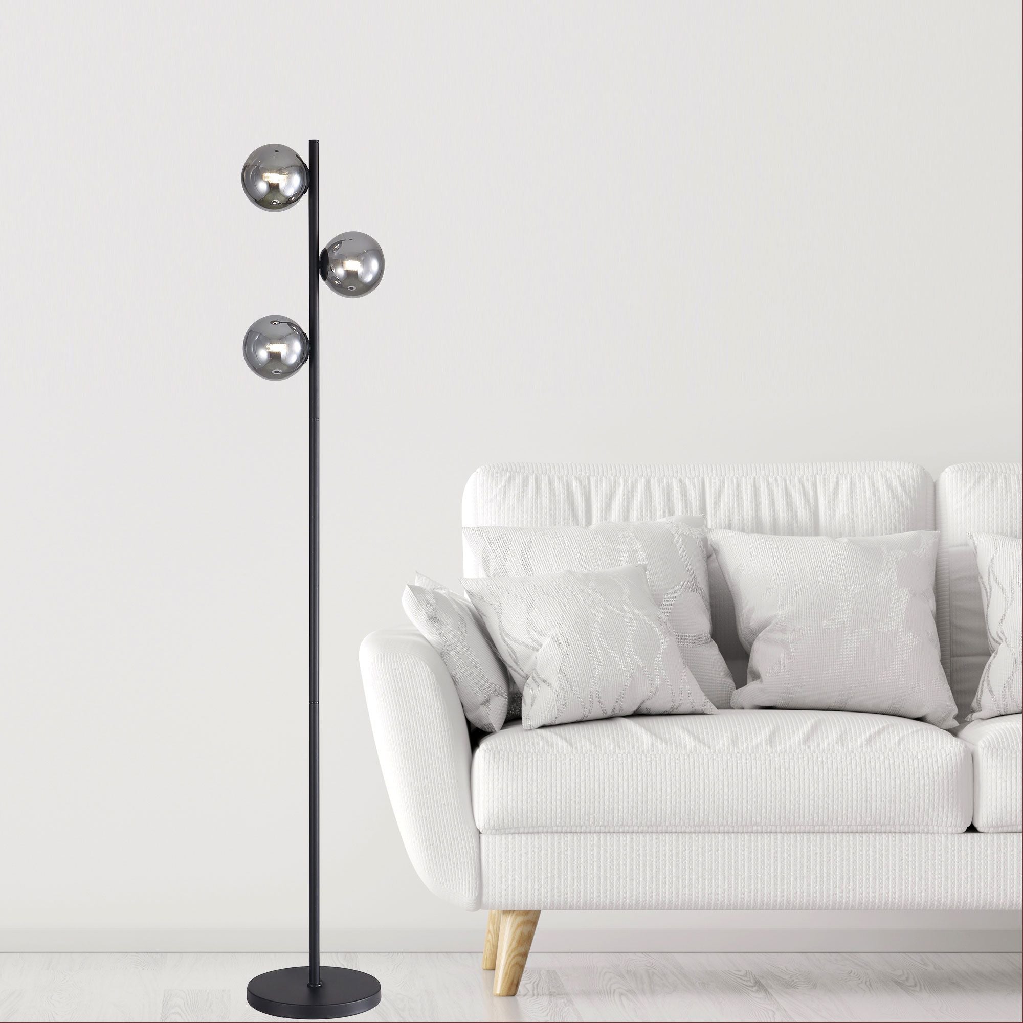 Oriel VALCROSS - 3x7W Floor Lamp-Oriel Lighting-Ozlighting.com.au