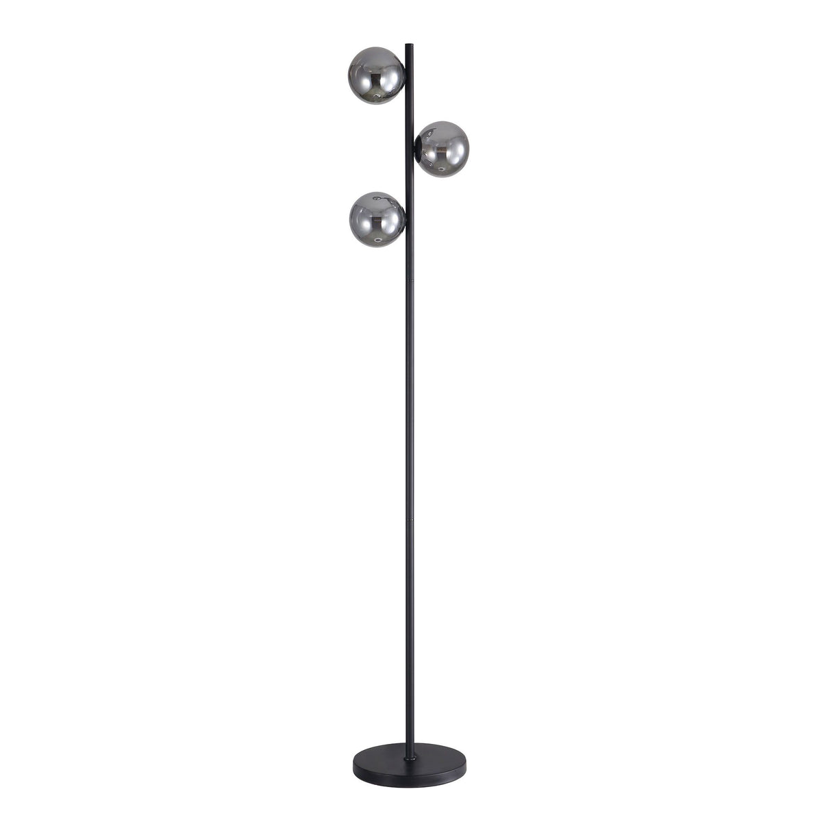 Oriel VALCROSS Smoke Glass Floor Lamp-Oriel Lighting-Ozlighting.com.au