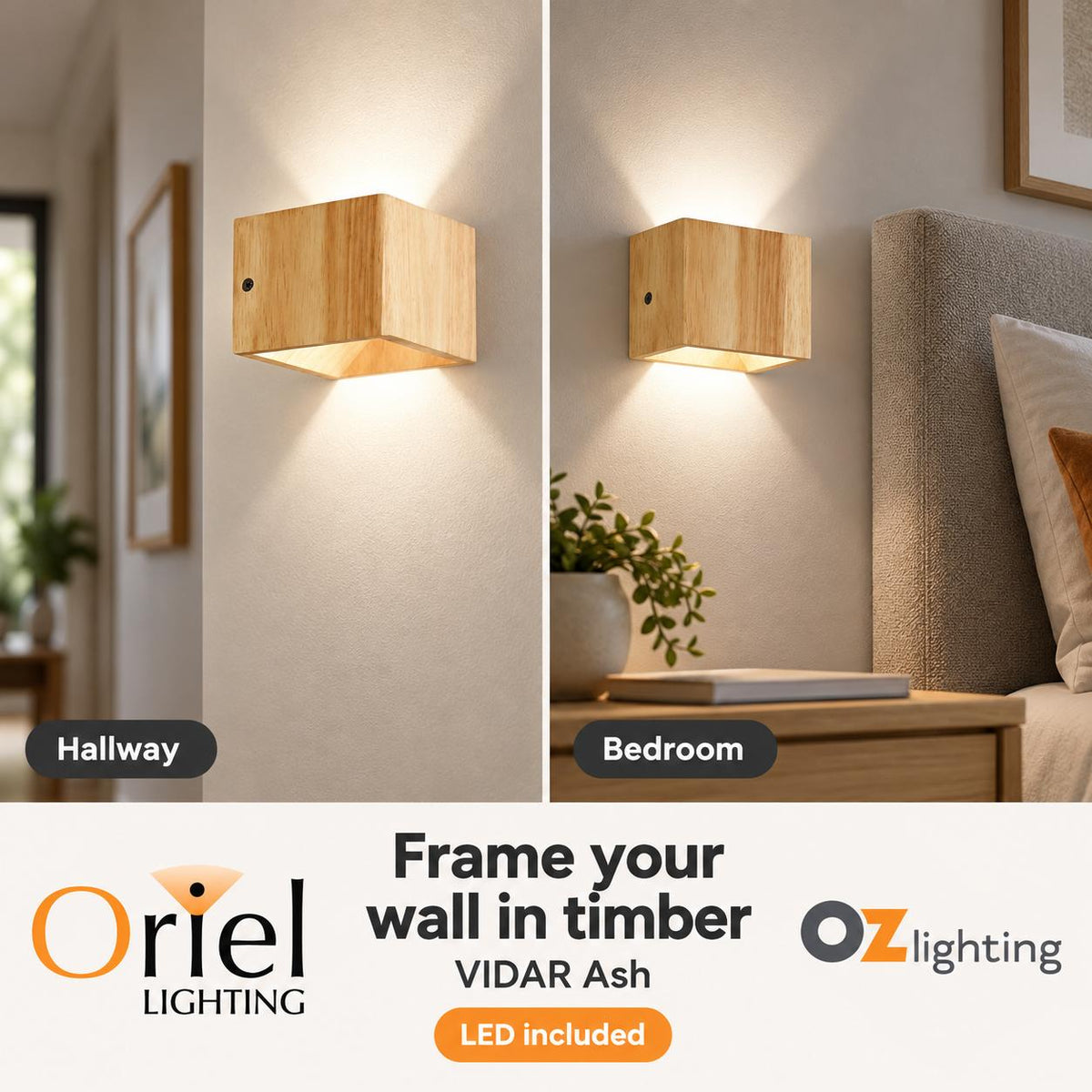 Oriel VIDAR Wall Light - 3W-Oriel Lighting-Ozlighting.com.au