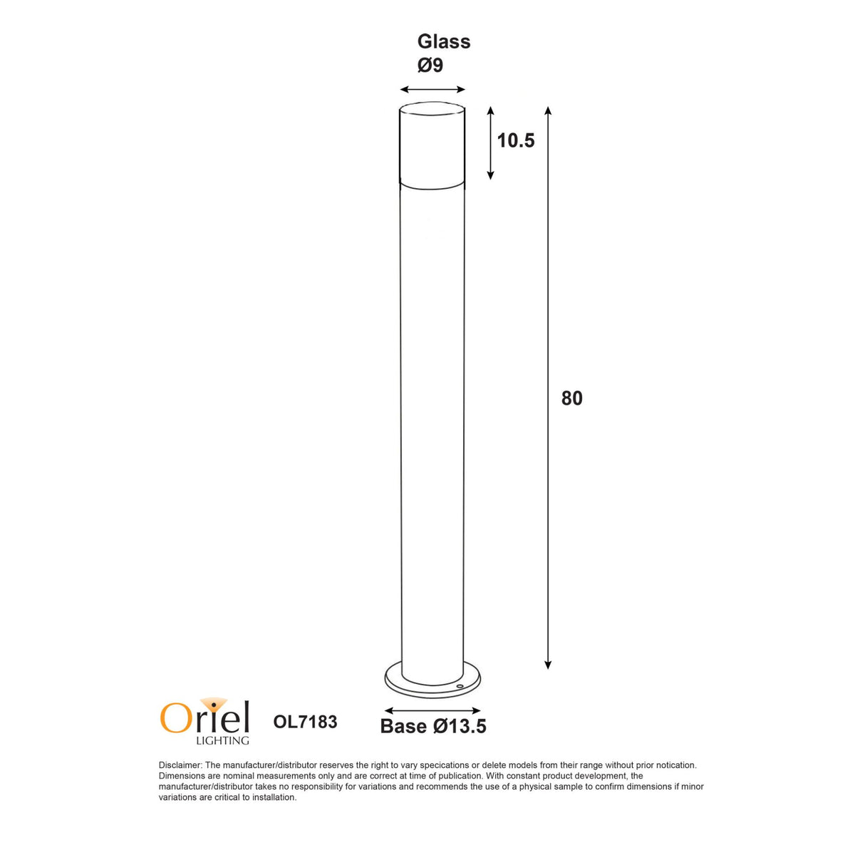 Oriel WANAKA Bollard Light Aluminium Smoke Glass-Oriel Lighting-Ozlighting.com.au