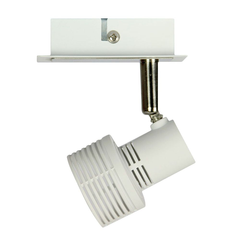Oriel ZIP 1 Spotlight - GU10 1 Light Adjustable, White-Oriel Lighting-Ozlighting.com.au