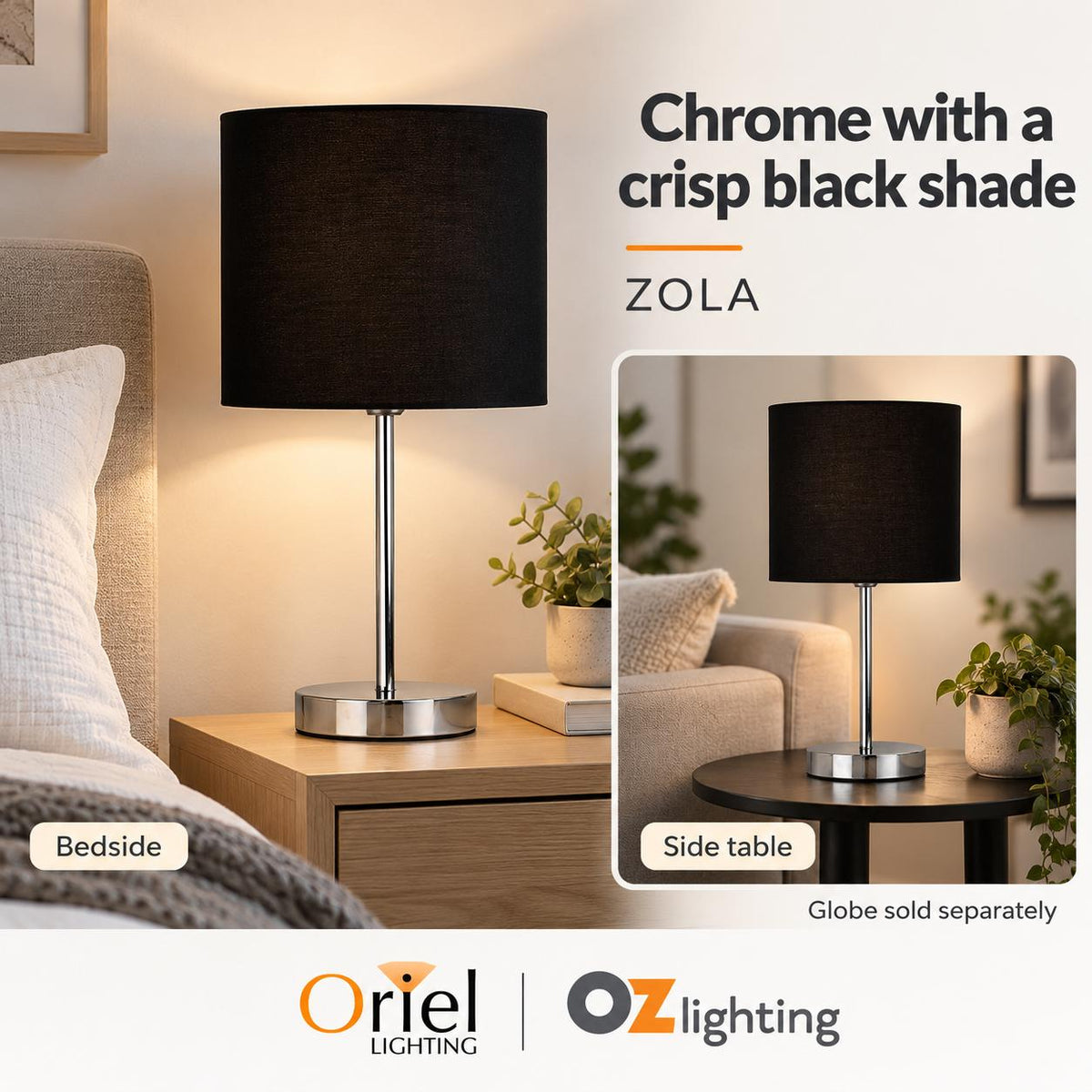 Oriel ZOLA Table Lamp-Oriel Lighting-Ozlighting.com.au