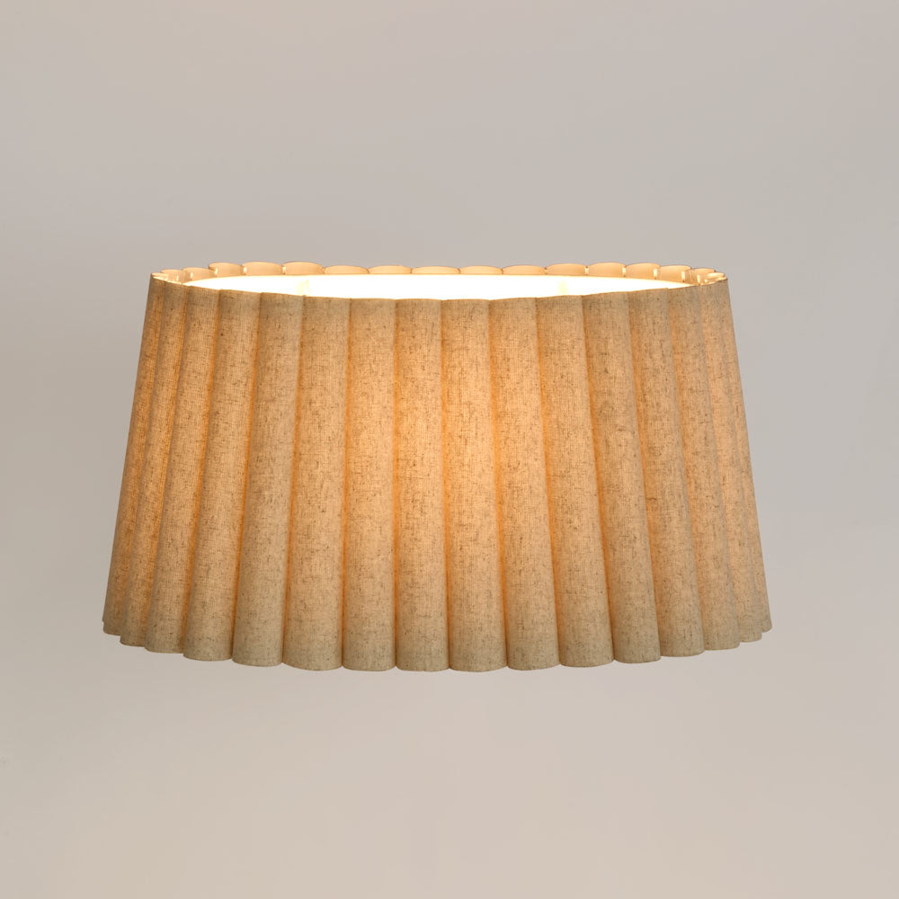 Perfect Pieces LYON Linen Fluted Lampshade-PERFECT PIECES-Ozlighting.com.au