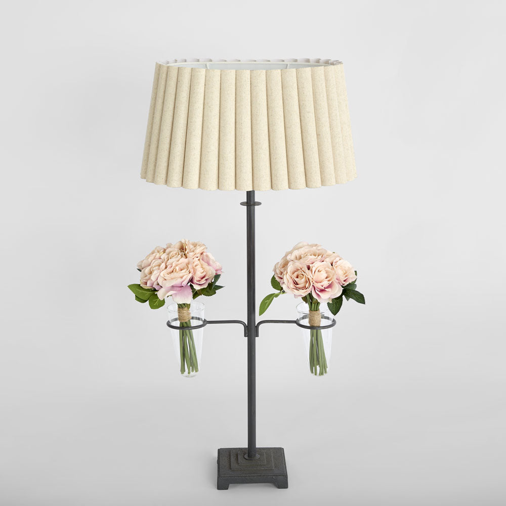 Perfect Pieces LYON Linen Fluted Lampshade-PERFECT PIECES-Ozlighting.com.au