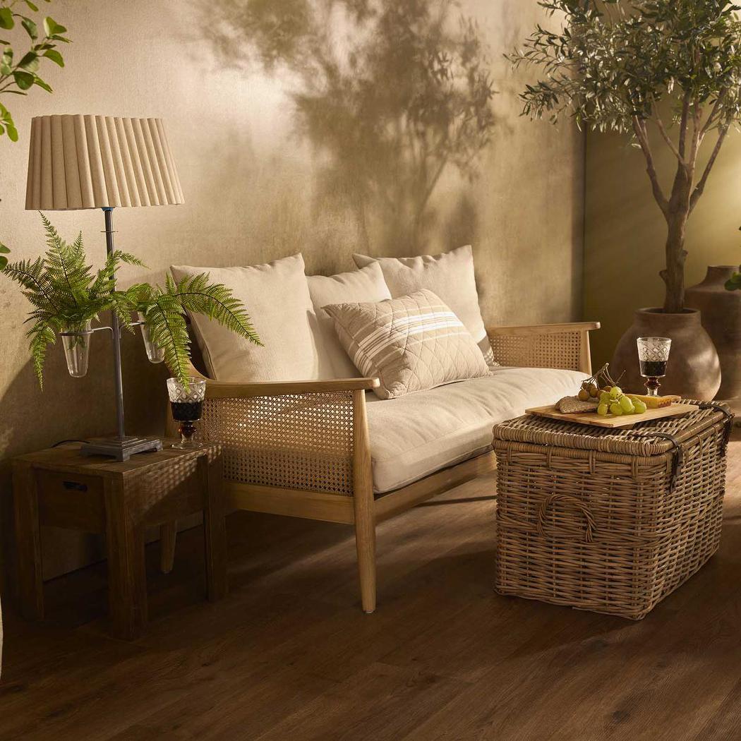 Perfect Pieces LYON Linen Fluted Lampshade-PERFECT PIECES-Ozlighting.com.au